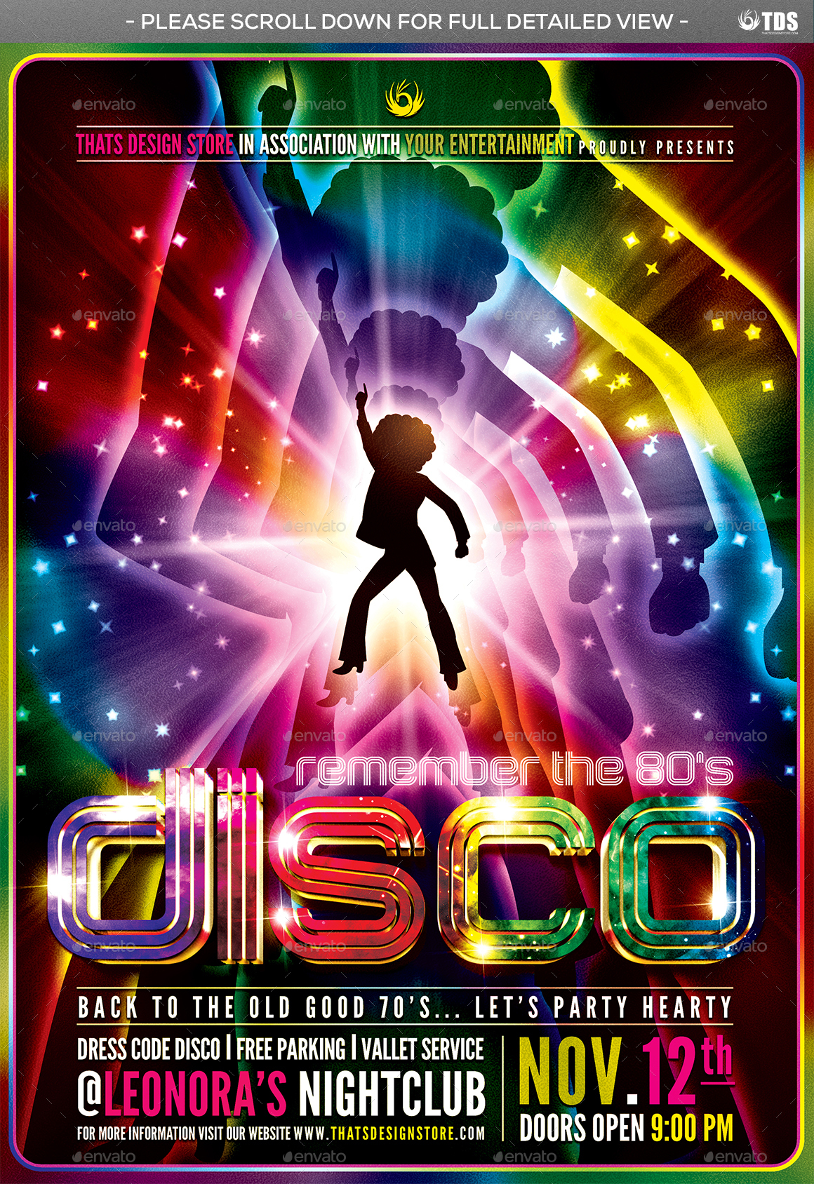 Remember Disco Flyer Template By Lou606 GraphicRiver